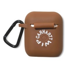 画像4: CARHARTT WIP  WORK VARSITY AIRPODS CASE (Deep H Brown / Wax) (4)