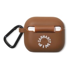 画像6: CARHARTT WIP  WORK VARSITY AIRPODS CASE (Deep H Brown / Wax) (6)