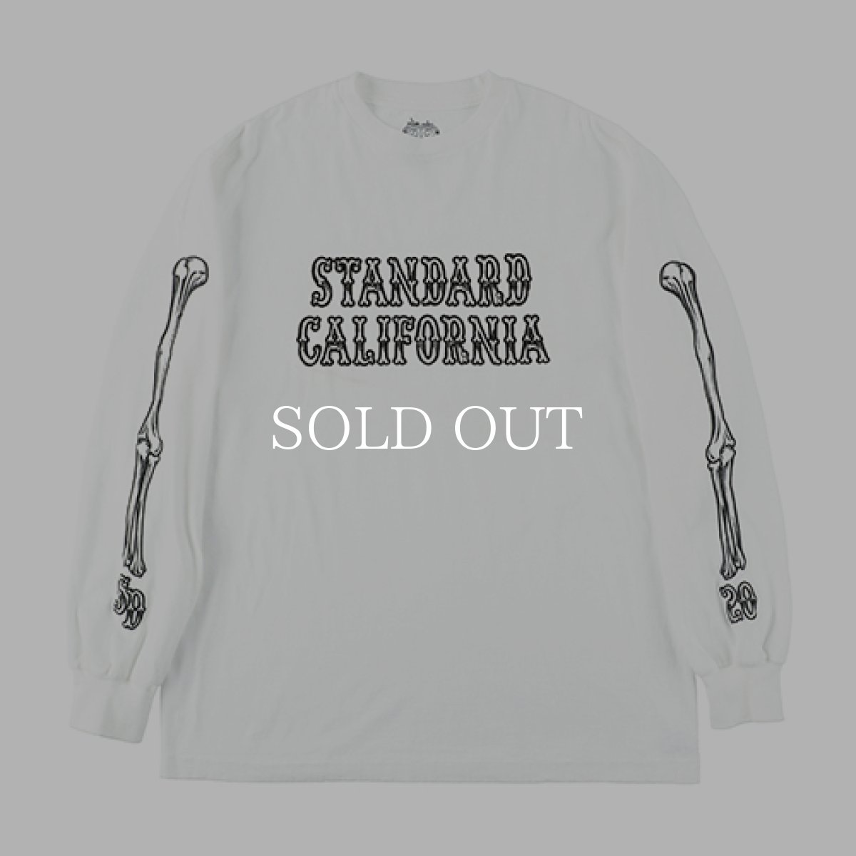 画像1: STANDARD CALIFORNIA  AH × SD Bones Logo Long Sleeve T (White) (1)