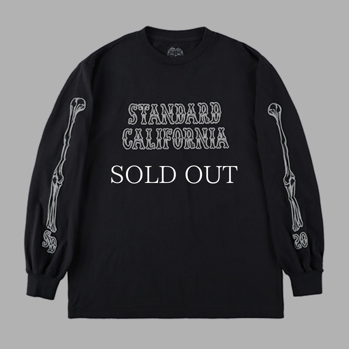 画像1: STANDARD CALIFORNIA  AH × SD Bones Logo Long Sleeve T (Black) (1)