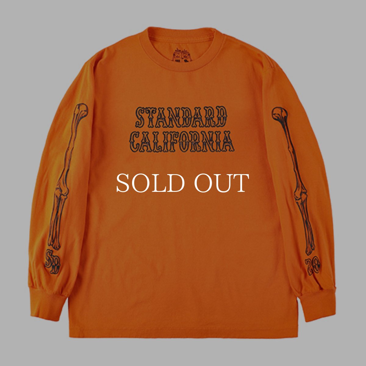 画像1: STANDARD CALIFORNIA  AH × SD Bones Logo Long Sleeve T (Orange) (1)