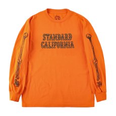 画像1: STANDARD CALIFORNIA  AH × SD Bones Logo Long Sleeve T (Orange) (1)