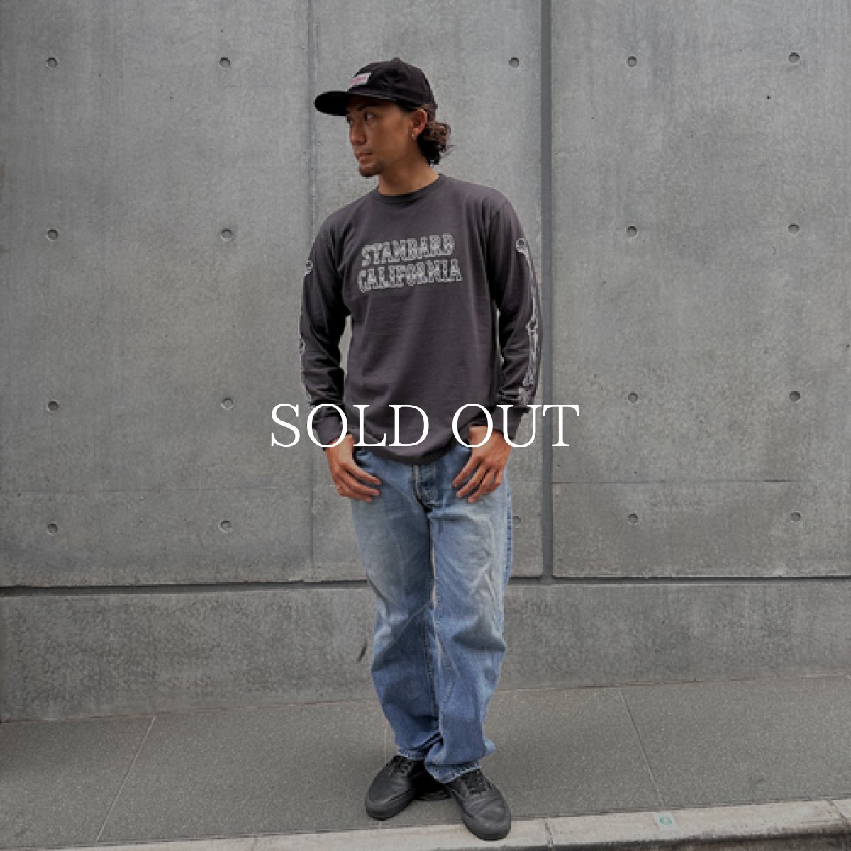 画像4: STANDARD CALIFORNIA  AH × SD Bones Logo Long Sleeve T (Black) (4)
