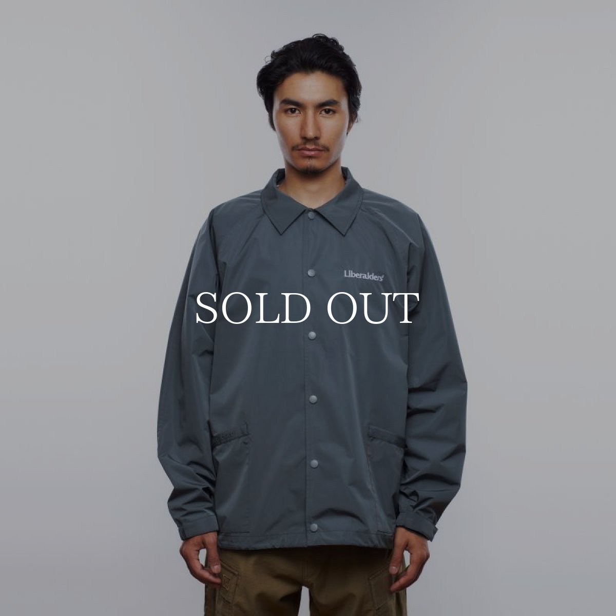 画像10: Liberaiders  OG LOGO COACH JACKET (GRAY) (10)