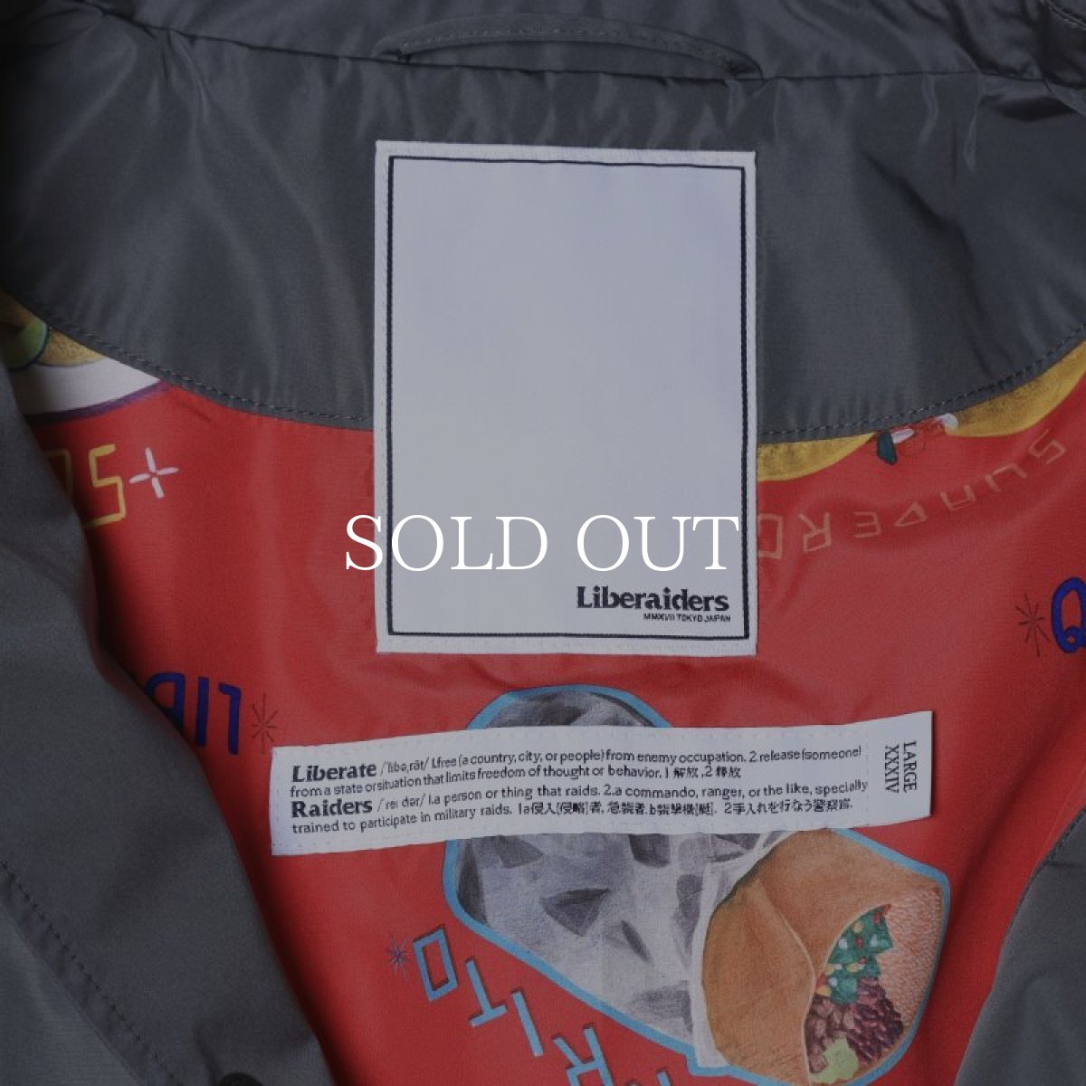 画像4: Liberaiders  OG LOGO COACH JACKET (GRAY) (4)