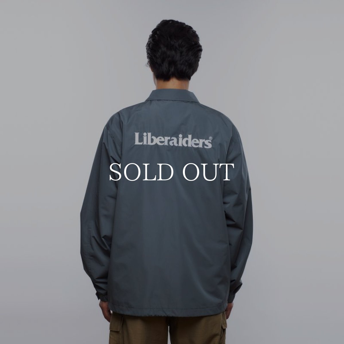 画像12: Liberaiders  OG LOGO COACH JACKET (GRAY) (12)
