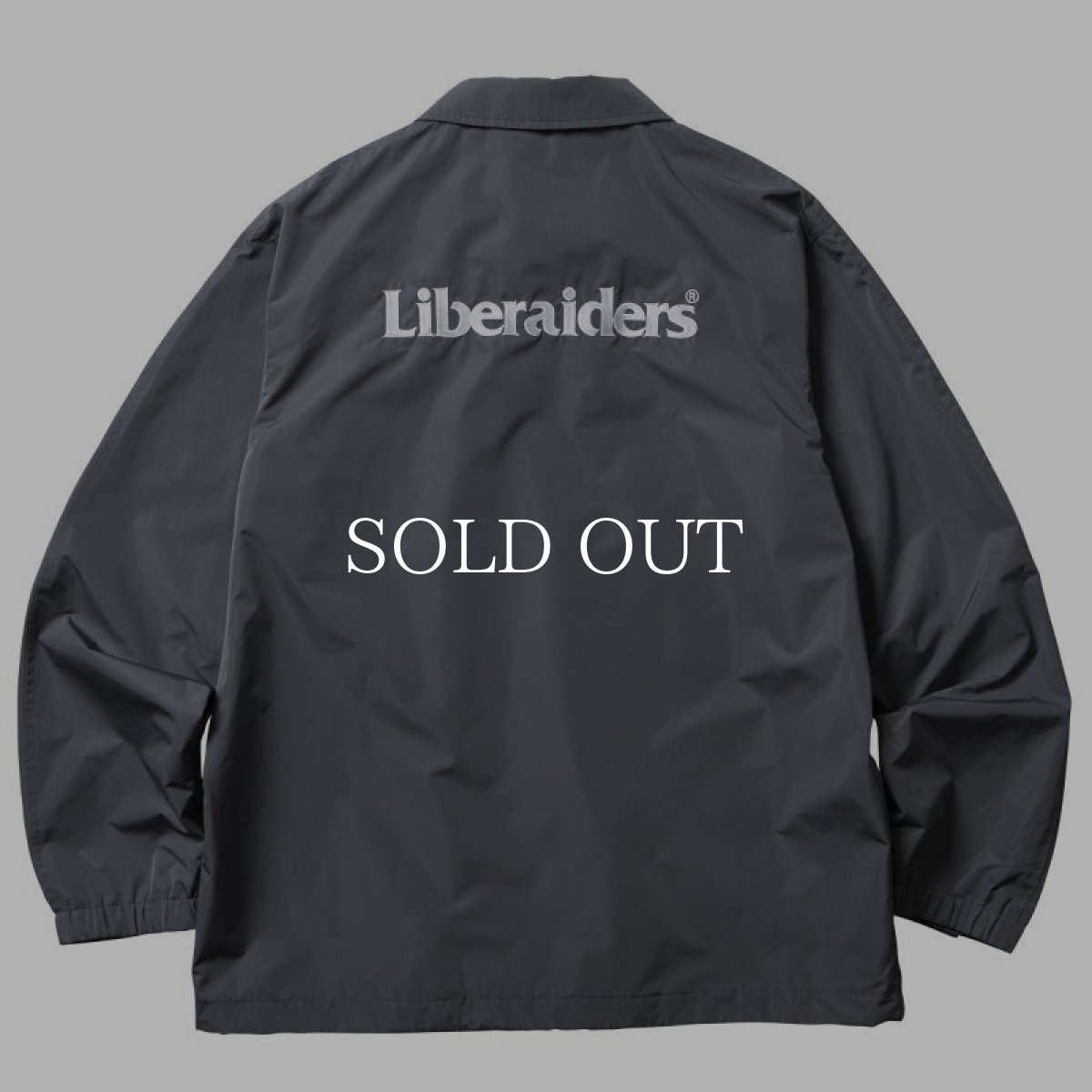 画像3: Liberaiders  OG LOGO COACH JACKET (GRAY) (3)