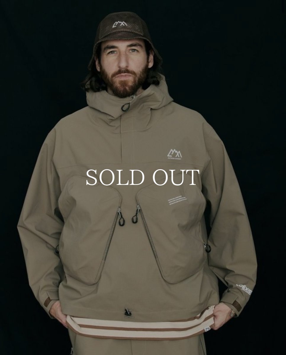 画像2: CMF OUTDOOR GARMENT  SALVAGE SHELL HOODIE COEXIST (D.GREIGE) (2)