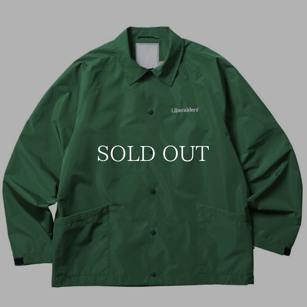 画像1: Liberaiders  OG LOGO COACH JACKET (GREEN) (1)