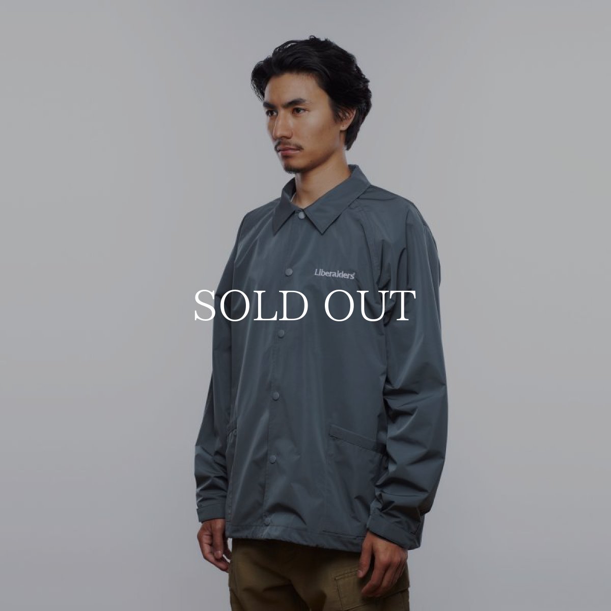 画像11: Liberaiders  OG LOGO COACH JACKET (GRAY) (11)