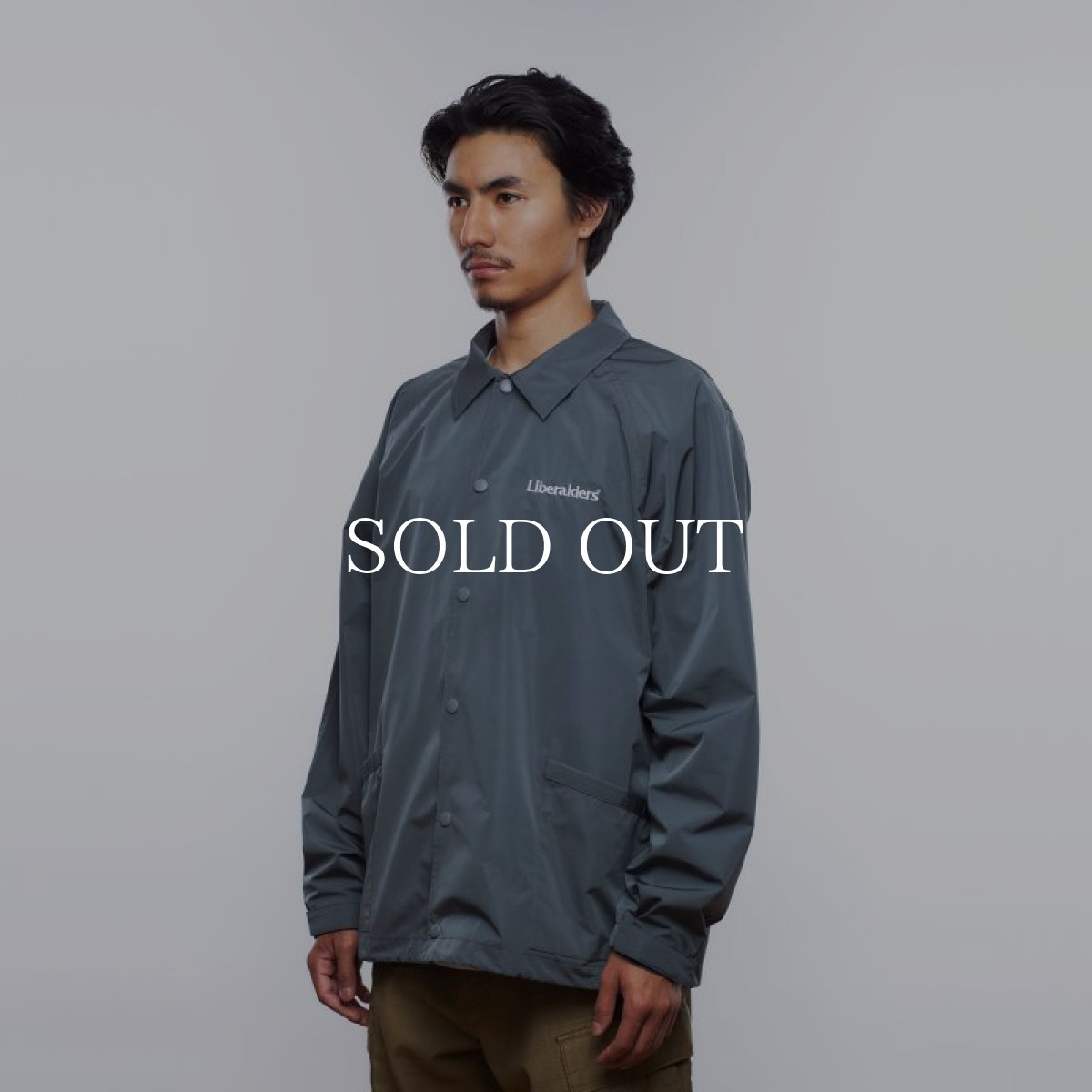 画像13: Liberaiders  OG LOGO COACH JACKET (GRAY) (13)