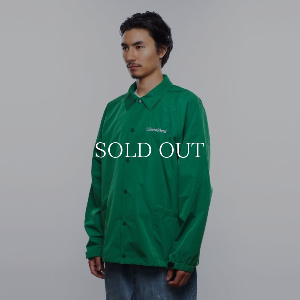 画像5: Liberaiders  OG LOGO COACH JACKET (GREEN) (5)