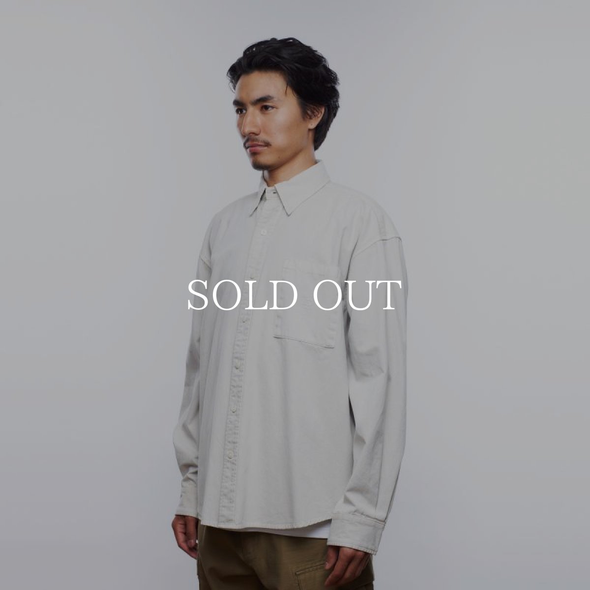 画像10: Liberaiders  GARMENT DYED OXFORD SHIRT (WHITE) (10)