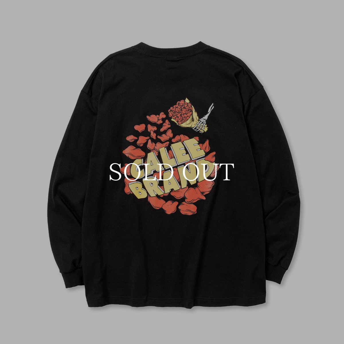 画像2: CALEE  CLB DROP SHOULDER L/S TEE (BLACK) (2)