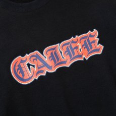 画像3: CALEE  OLD ENGLISH LOGO CREW NECK SW (BLACK) (3)