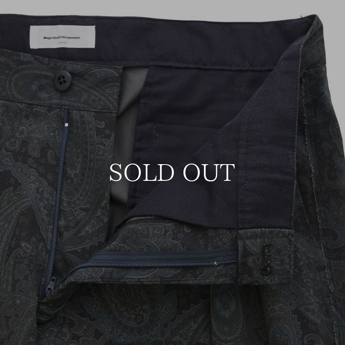 画像8: MAGIC STICK  Diversity Trousers (Navy Printed Paisley) (8)