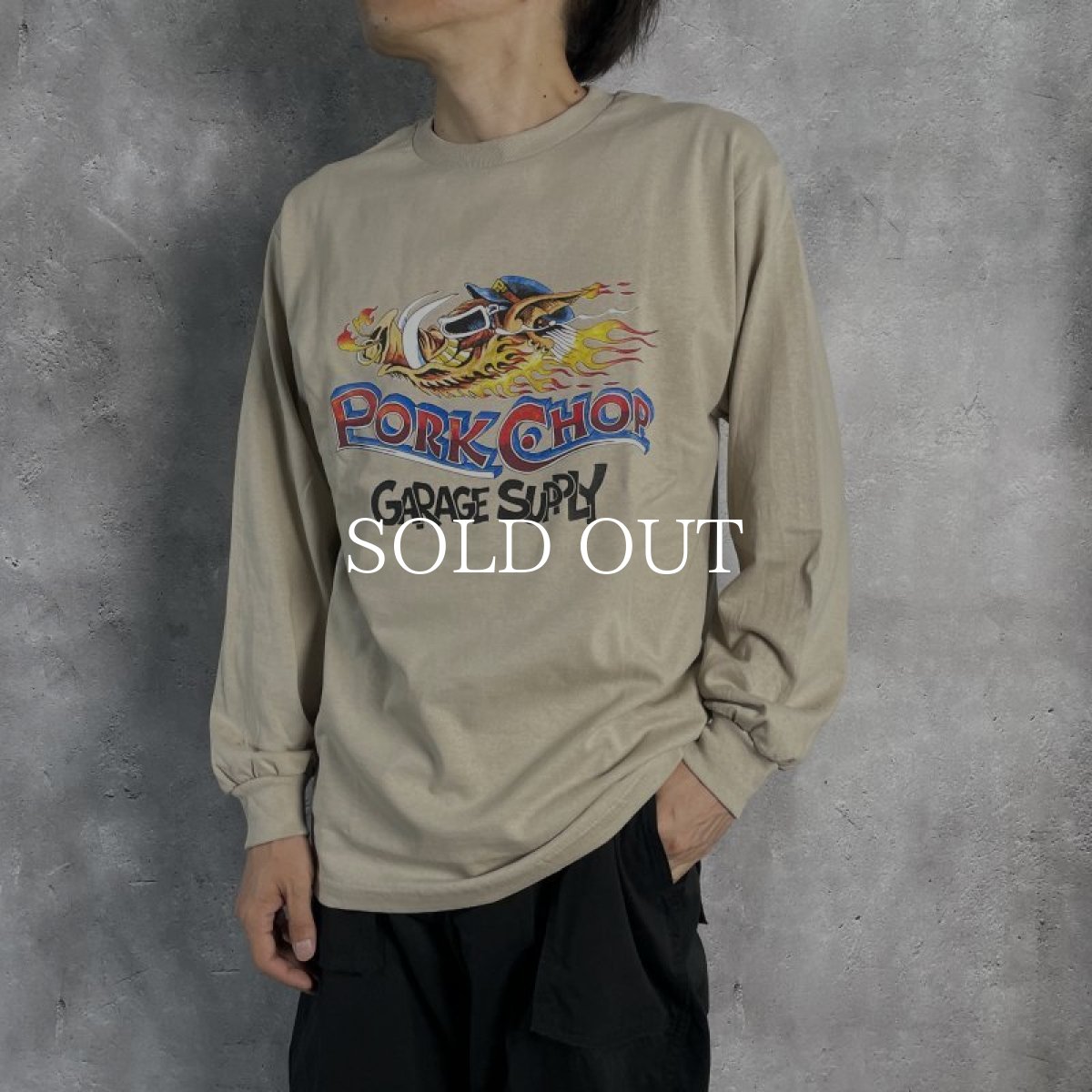 画像5: PORKCHOP GARAGE SUPPLY  WILD PORK L/S TEE (CELADON) (5)