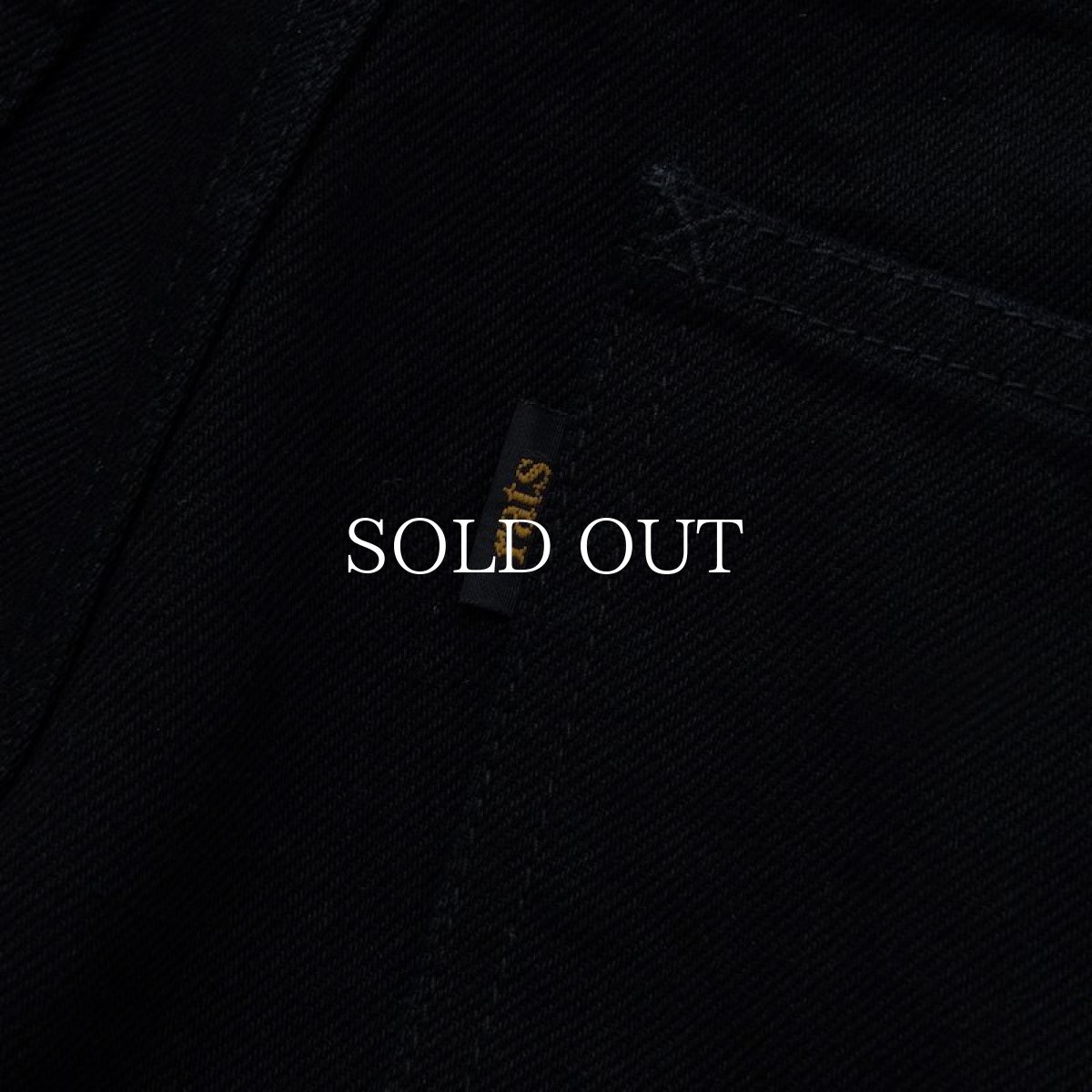 画像5: RATS  BLACK DENIM PANTS STREET STRAIGHT (BLACK) (5)