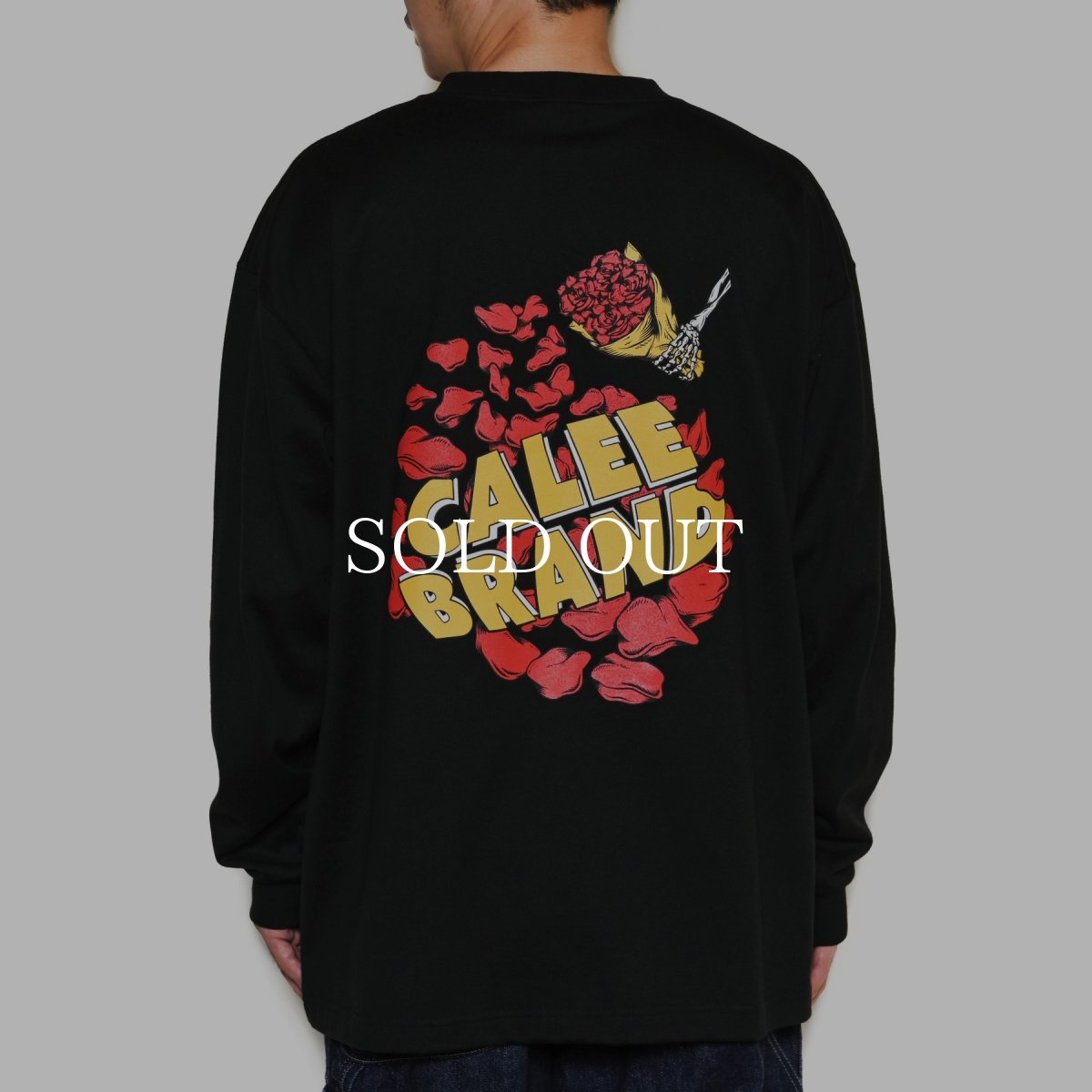 画像4: CALEE  CLB DROP SHOULDER L/S TEE (BLACK) (4)