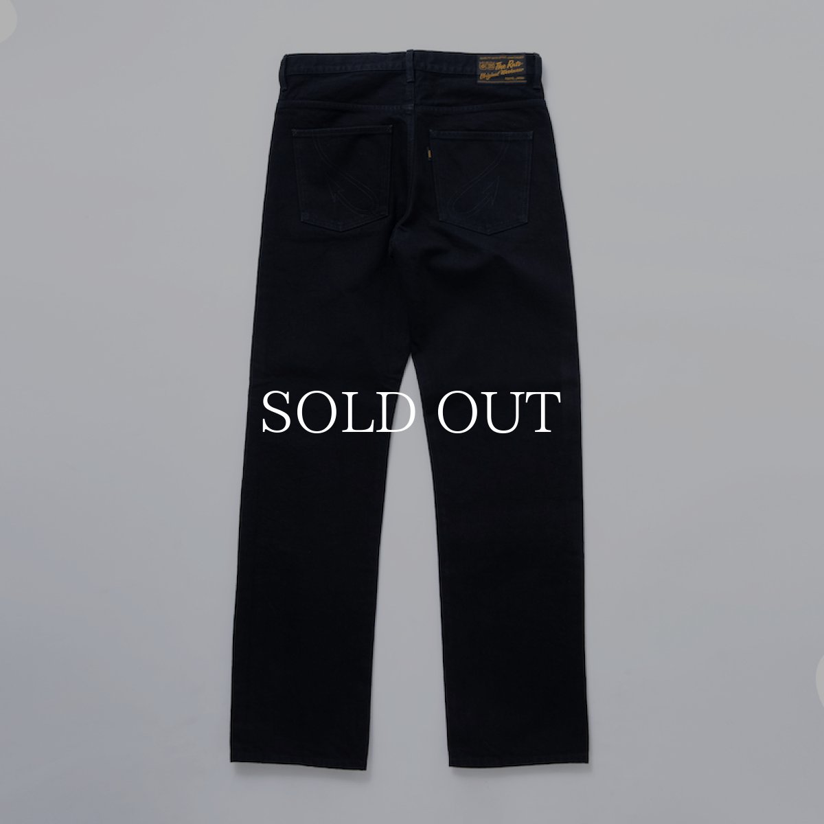 画像2: RATS  BLACK DENIM PANTS STREET STRAIGHT (BLACK) (2)