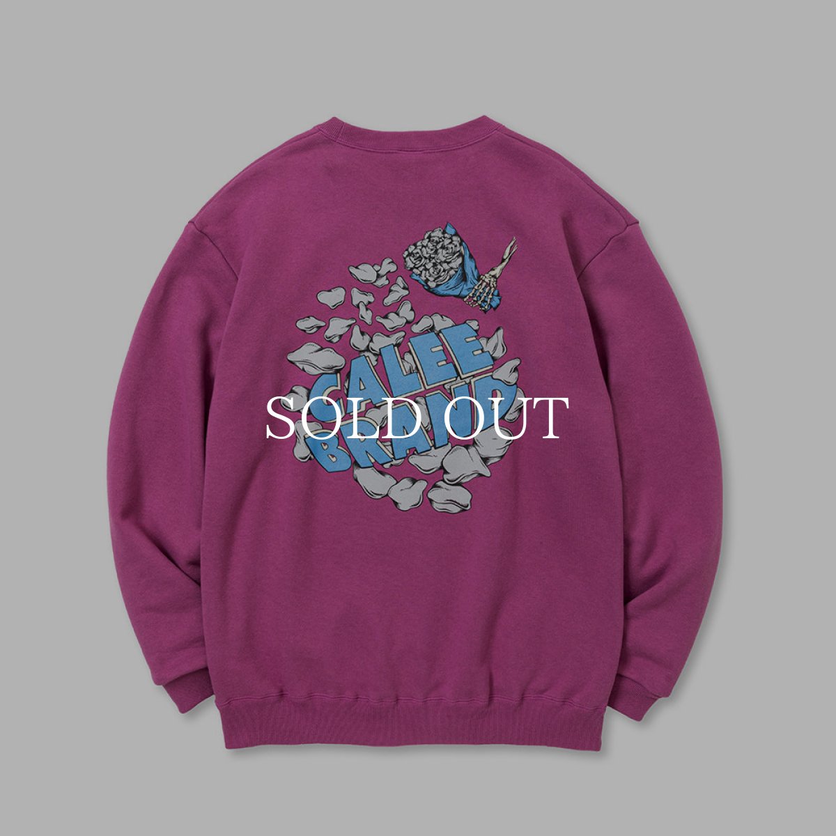 画像2: CALEE  CLB CREW NECK SW (PURPLE) (2)