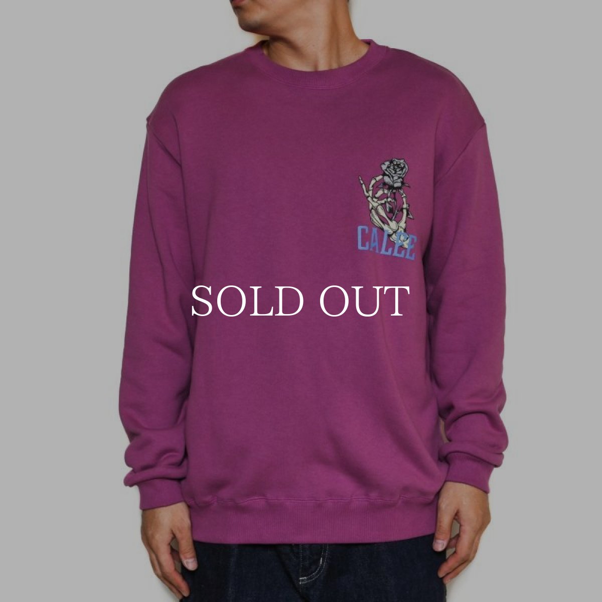 画像3: CALEE  CLB CREW NECK SW (PURPLE) (3)