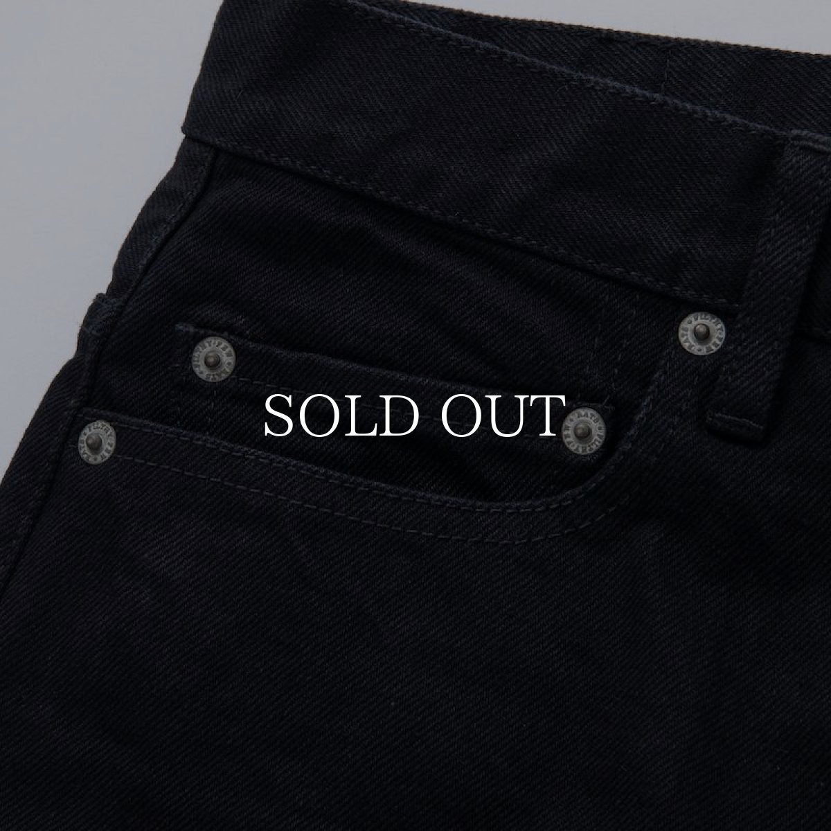 画像7: RATS  BLACK DENIM PANTS STREET STRAIGHT (BLACK) (7)