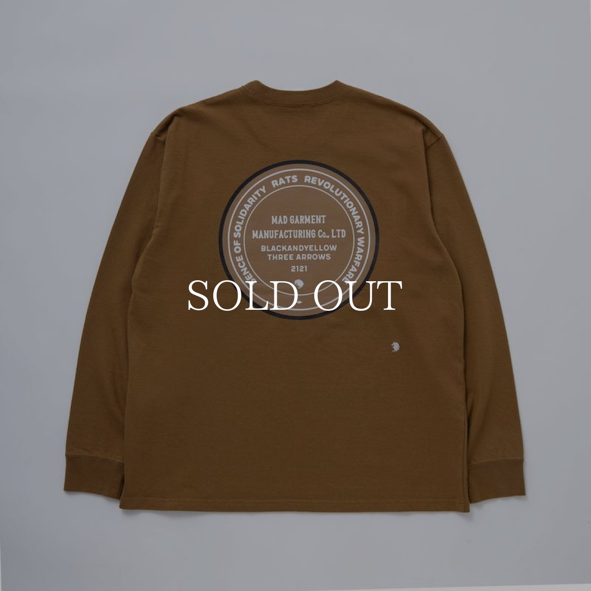 画像2: RATS  CIRCLE MGM LS TEE (BROWN) (2)
