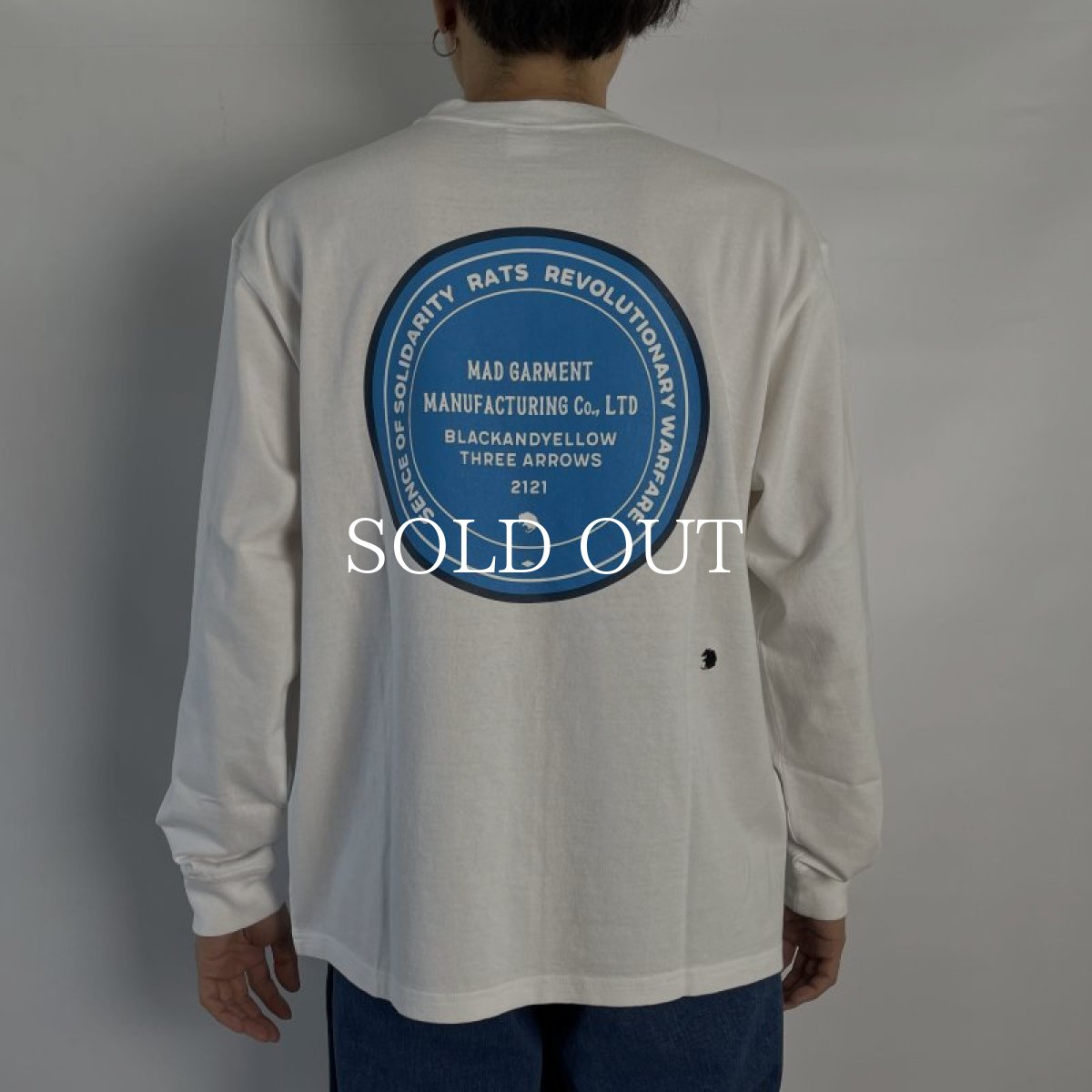 画像3: RATS  CIRCLE MGM LS TEE (CHARCOAL) (3)