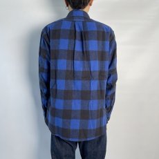 画像3: nonnative  DWELLER B.D. SHIRT COTTON FLANNEL BLOCK CHECK (BLUE/BLACK) (3)