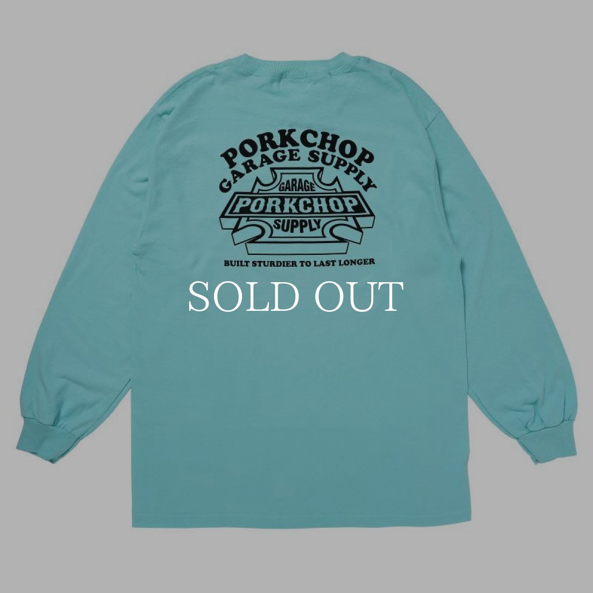 画像2: PORKCHOP GARAGE SUPPLY  WILD PORK L/S TEE (CELADON) (2)