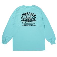 画像2: PORKCHOP GARAGE SUPPLY  WILD PORK L/S TEE (CELADON) (2)