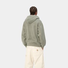 画像4: CARHARTT WIP  HOODED VISTA SWEATSHIRT (Smoke Green garment dyed) (4)