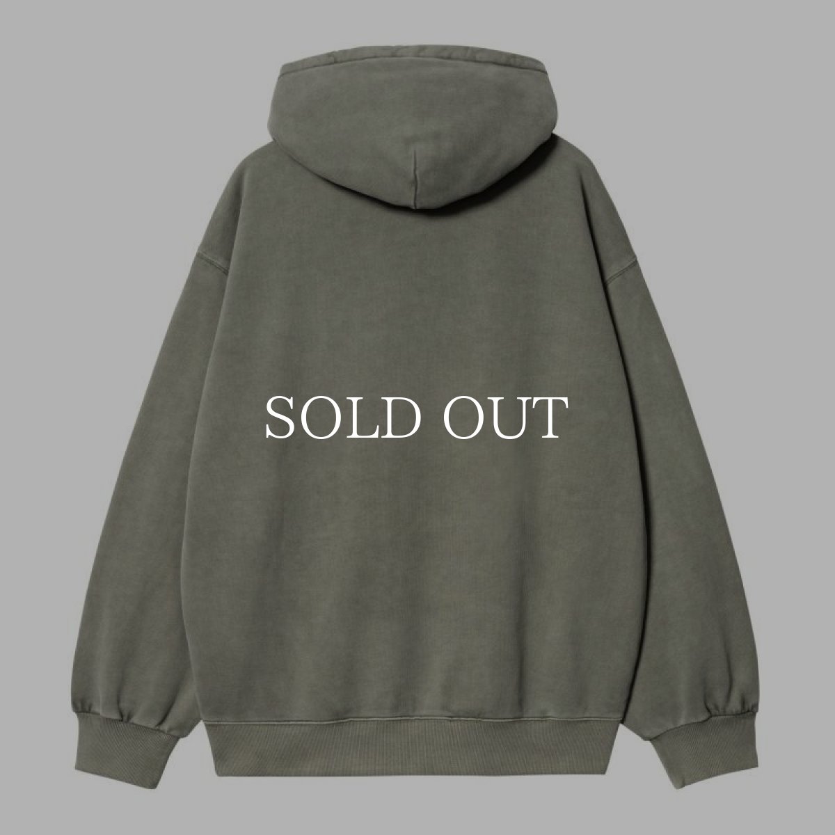 画像2: CARHARTT WIP  HOODED VISTA SWEATSHIRT (Smoke Green garment dyed) (2)
