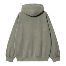 画像2: CARHARTT WIP  HOODED VISTA SWEATSHIRT (Smoke Green garment dyed) (2)