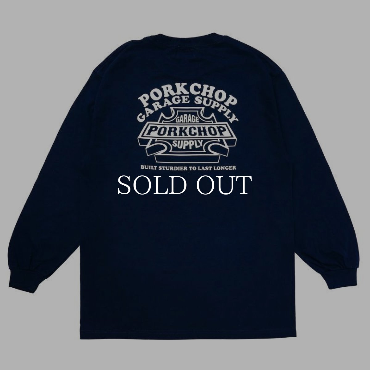画像2: PORKCHOP GARAGE SUPPLY  WILD PORK L/S TEE (NAVY) (2)