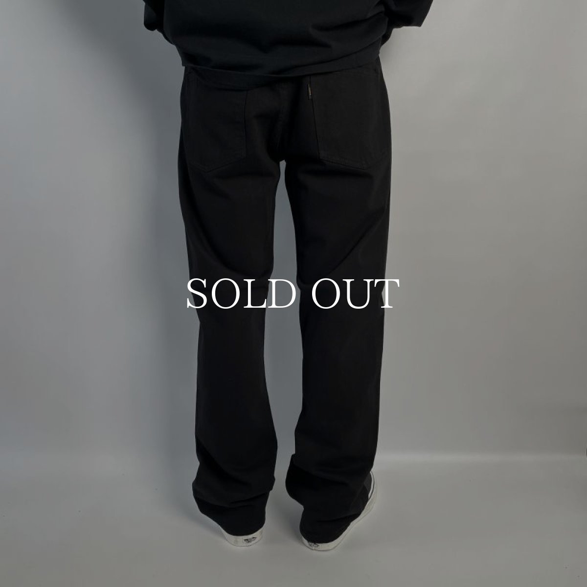 画像9: RATS  BLACK DENIM PANTS STREET STRAIGHT (BLACK) (9)