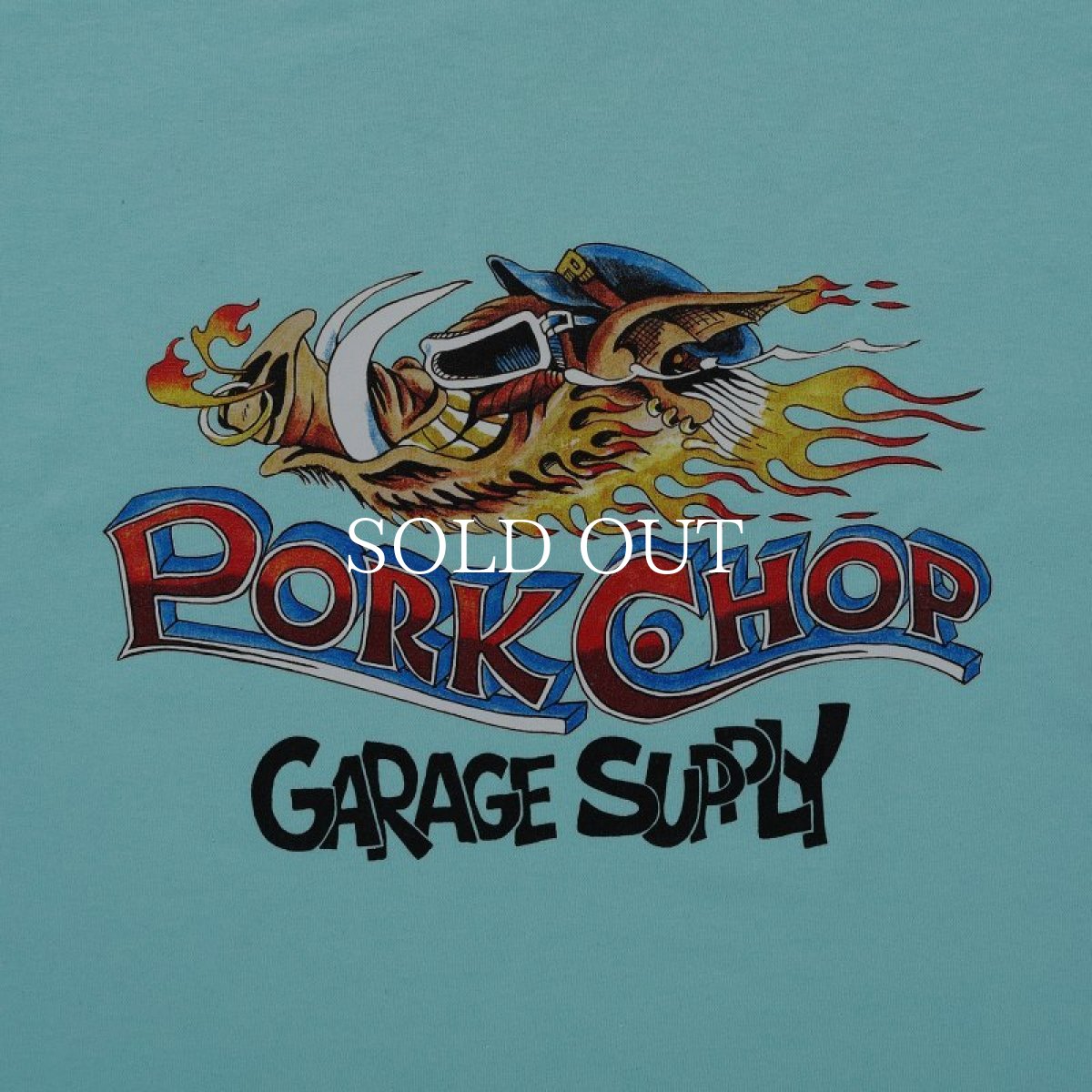 画像3: PORKCHOP GARAGE SUPPLY  WILD PORK L/S TEE (CELADON) (3)