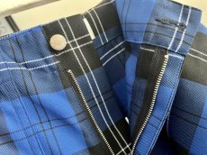 画像7: KIDILL  FOLD PLEATS PANTS BRITISH TARTAN (BLUE TARTAN) (7)