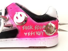 画像6: KIDILL  CUSTOMISED SNEAKERS COLLAB WITH DC SHOES HANDMADE PUNK CUSTOM LIMITED EDITION 50 (PINK × BLACK) (6)