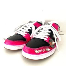 画像1: KIDILL  CUSTOMISED SNEAKERS COLLAB WITH DC SHOES HANDMADE PUNK CUSTOM LIMITED EDITION 50 (PINK × BLACK) (1)