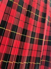 画像8: KIDILL  FOLD PLEATS PANTS BRITISH TARTAN (RED TARTAN) (8)