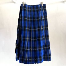 画像4: KIDILL  FOLD PLEATS PANTS BRITISH TARTAN (BLUE TARTAN) (4)