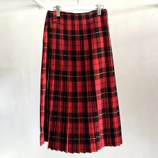 画像4: KIDILL  FOLD PLEATS PANTS BRITISH TARTAN (RED TARTAN) (4)