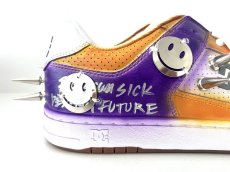 画像6: KIDILL  CUSTOMISED SNEAKERS COLLAB WITH DC SHOES HANDMADE PUNK CUSTOM LIMITED EDITION 50 (PURPLE × ORANGE) (6)