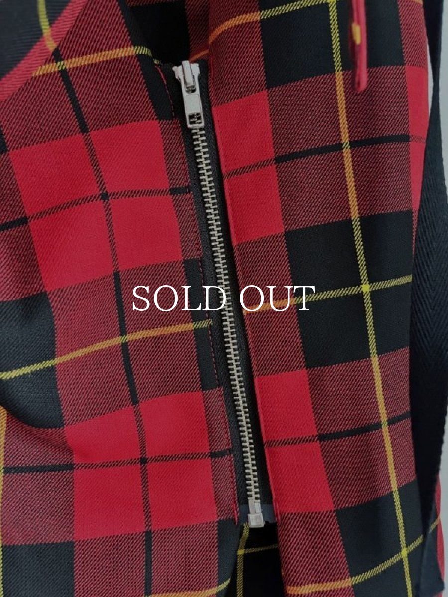 画像9: KIDILL  FOLD PLEATS PANTS BRITISH TARTAN (RED TARTAN) (9)