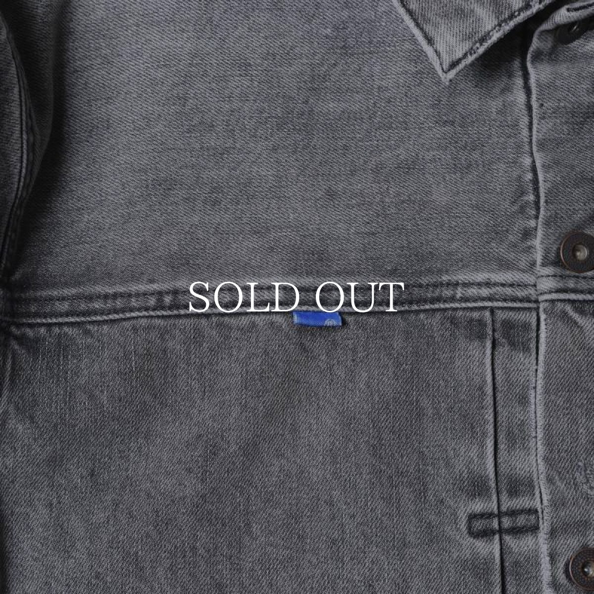 画像4: Liberaiders  BLEACHED DENIM JACKET (GRAY) (4)