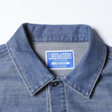 画像3: Liberaiders  BLEACHED DENIM JACKET (INDIGO) (3)