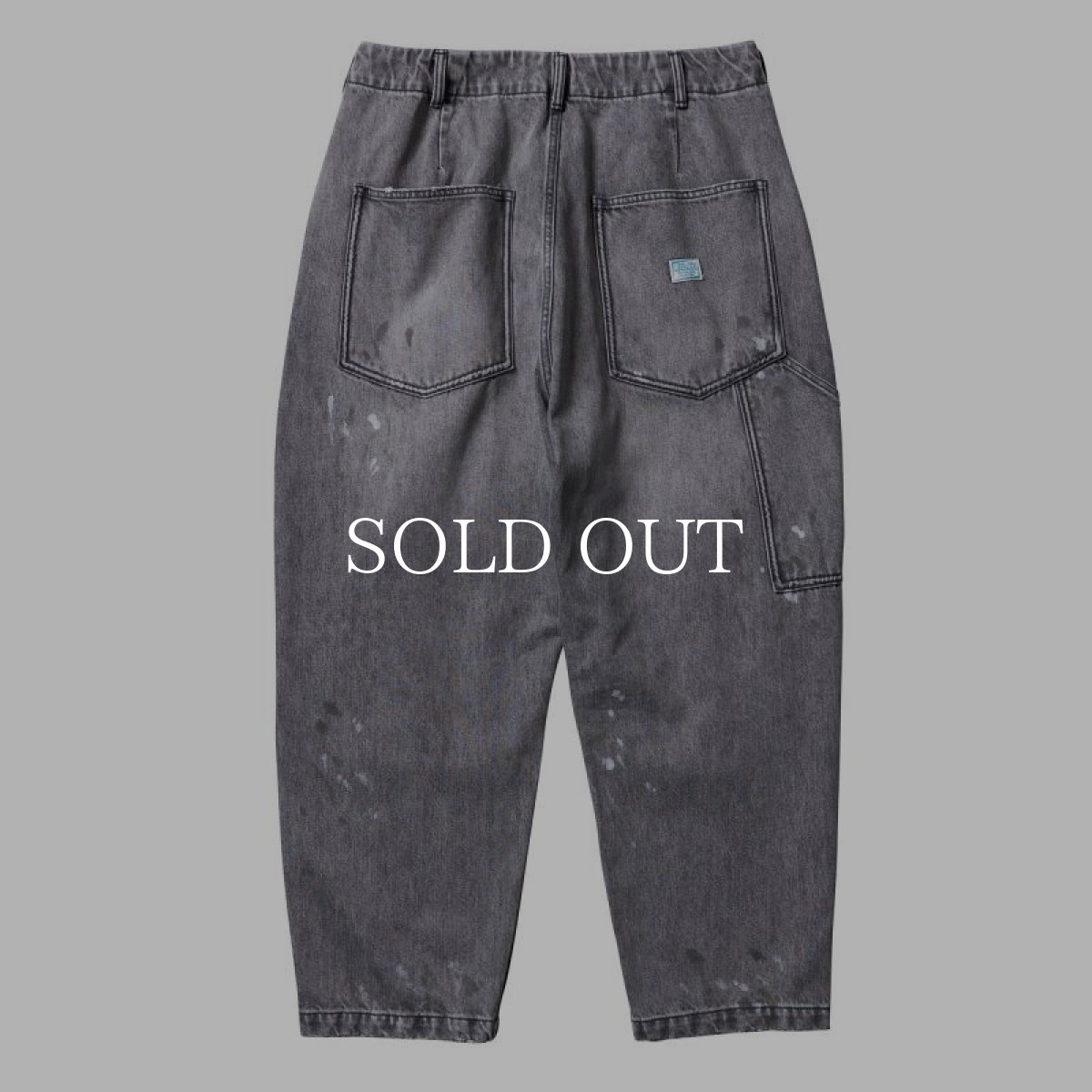 画像2: Liberaiders  DENIM PAINTER SARROUEL PANTS (GRAY) (2)