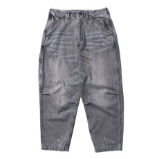 画像1: Liberaiders  DENIM PAINTER SARROUEL PANTS (GRAY) (1)